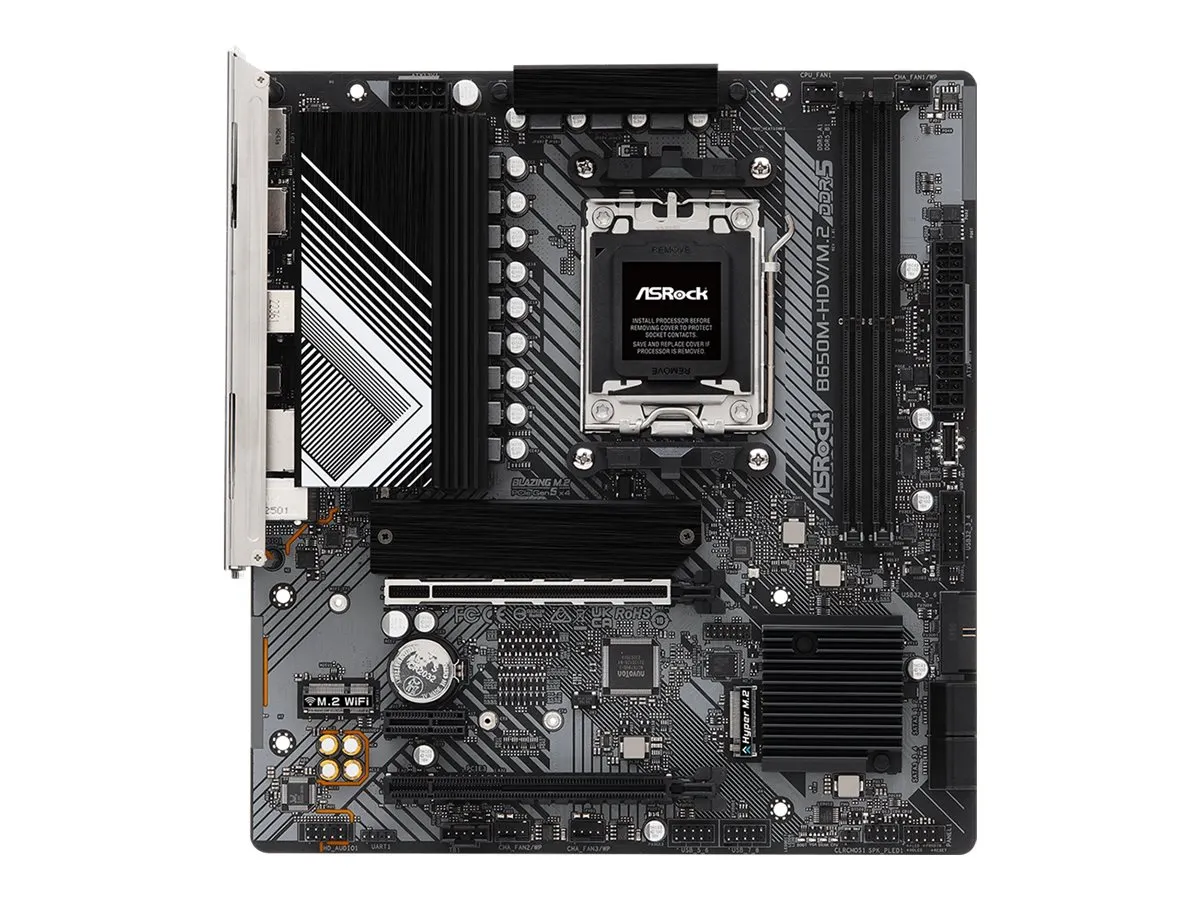 ASRock B650M HDV/M.2             AM5 mATX HDMI/DP       DDR5