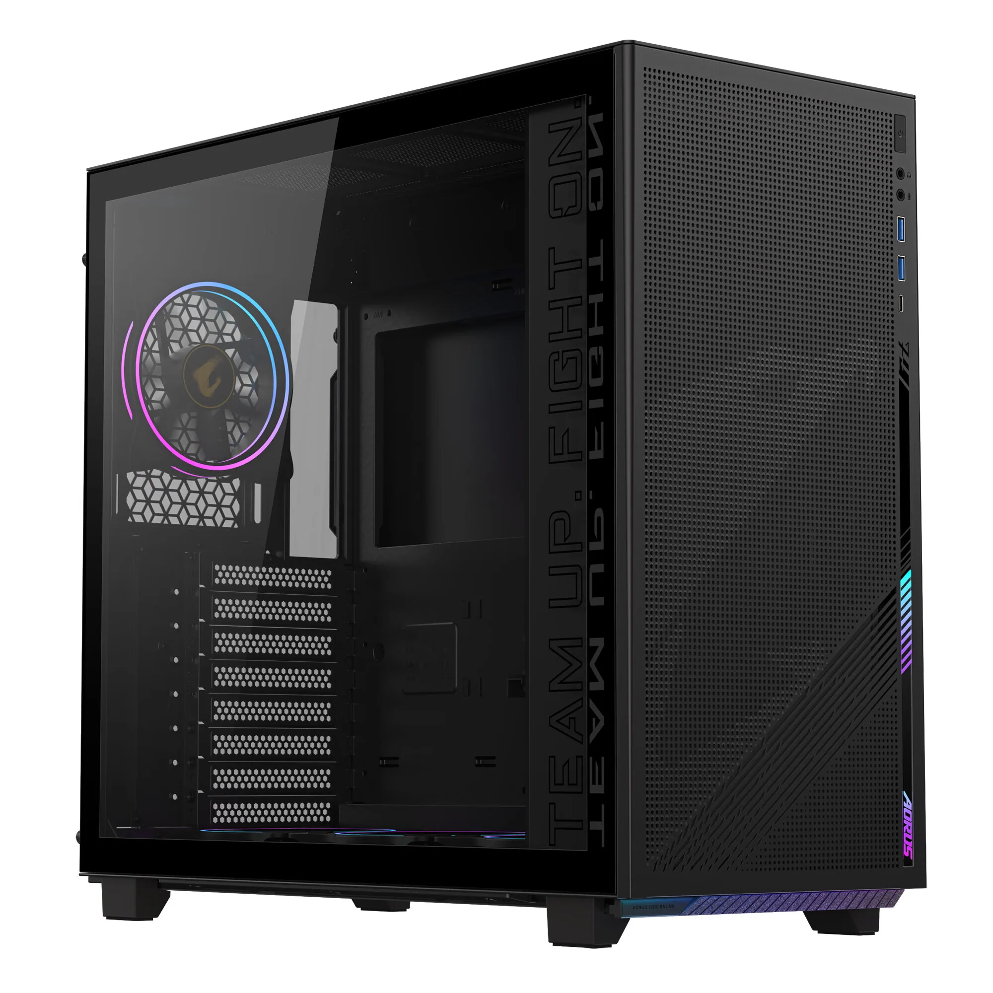 GIGABYTE C400 Midi Tower Schwarz – Bild 1
