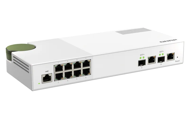 QNAP QSW-M2108-2C Netzwerk-Switch Managed L2 2.5G Ethernet (100/1000/2500) Grau, Weiß – Bild 5