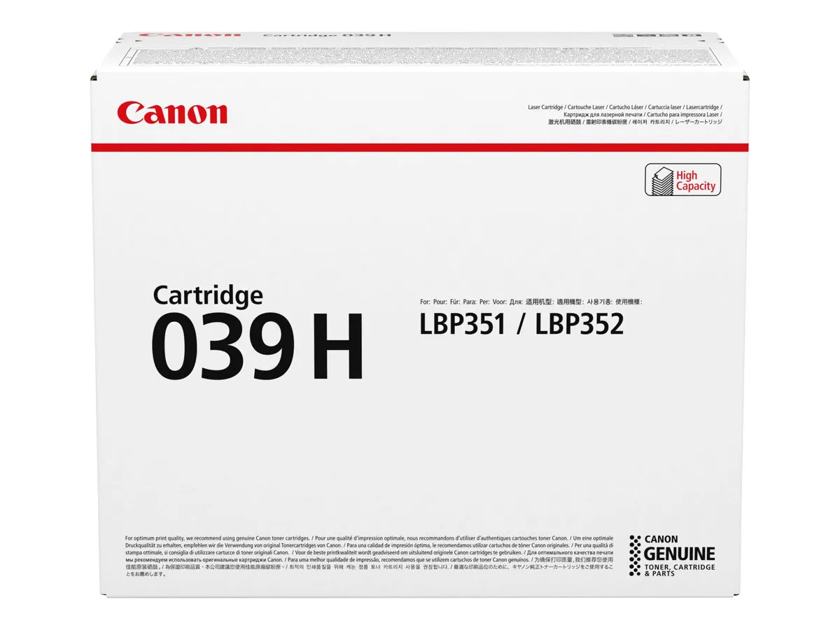 Toner Canon 039H BK          black             25000 Seiten