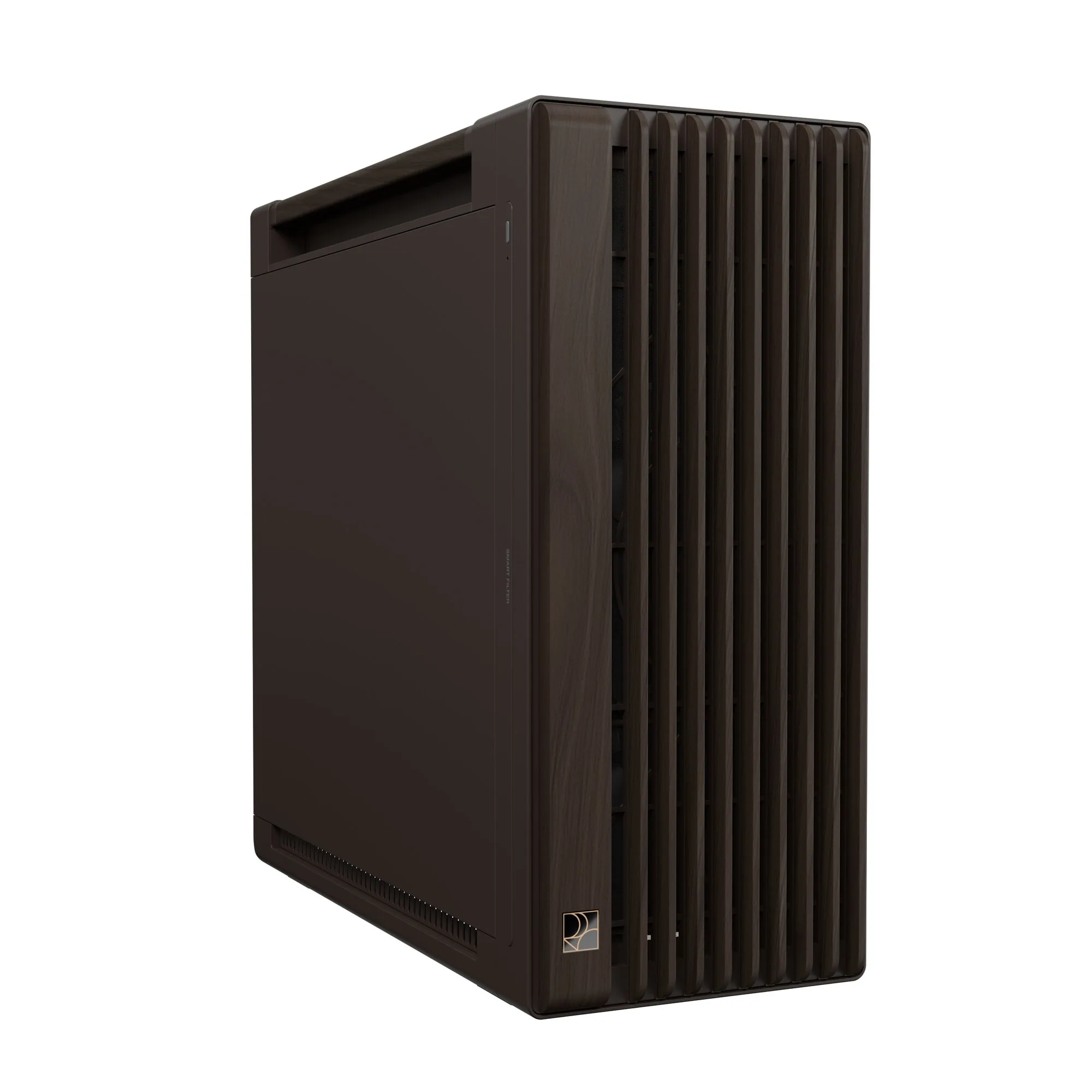 ASUS ProArt PA602 Wood Edition Retro Brown - Metal Panel Midi Tower Braun – Bild 2
