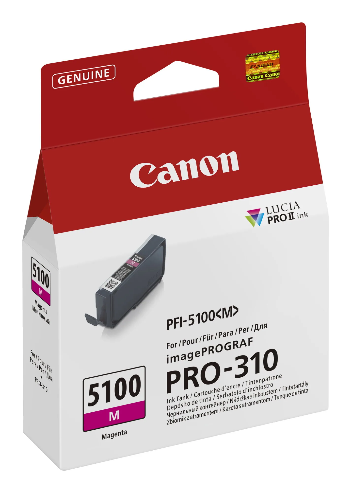 Canon PFI-5100 M Druckerpatrone 1 Stück(e) Original Magenta – Bild 2