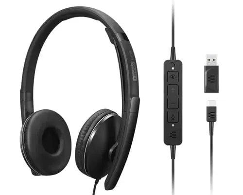 Lenovo 4XD1M45627 Kopfhörer & Headset Kabelgebunden Kopfband USB Typ-C Schwarz – Bild 1