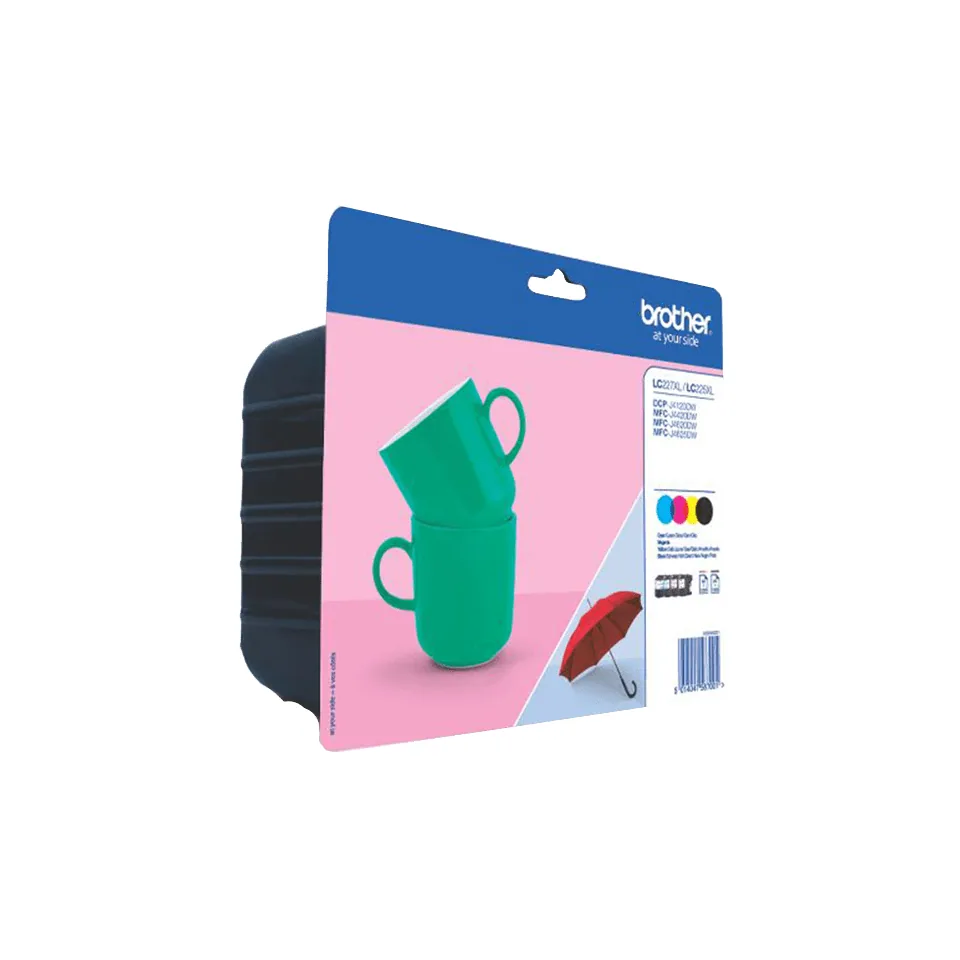 Brother LC-227XLVALBP Druckerpatrone 4 Stück(e) Original Schwarz, Cyan, Magenta, Gelb – Bild 1