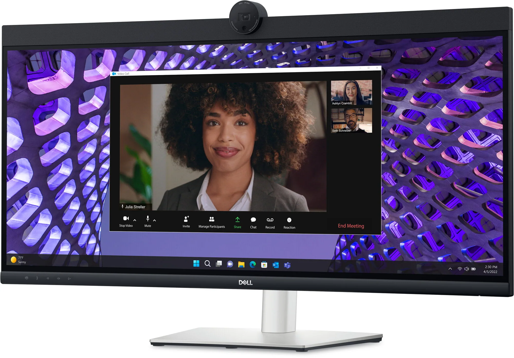 DELL P Series P3424WEB Computerbildschirm 86,7 cm (34.1") 3440 x 1440 Pixel Wide Quad HD LCD Schwarz – Bild 1