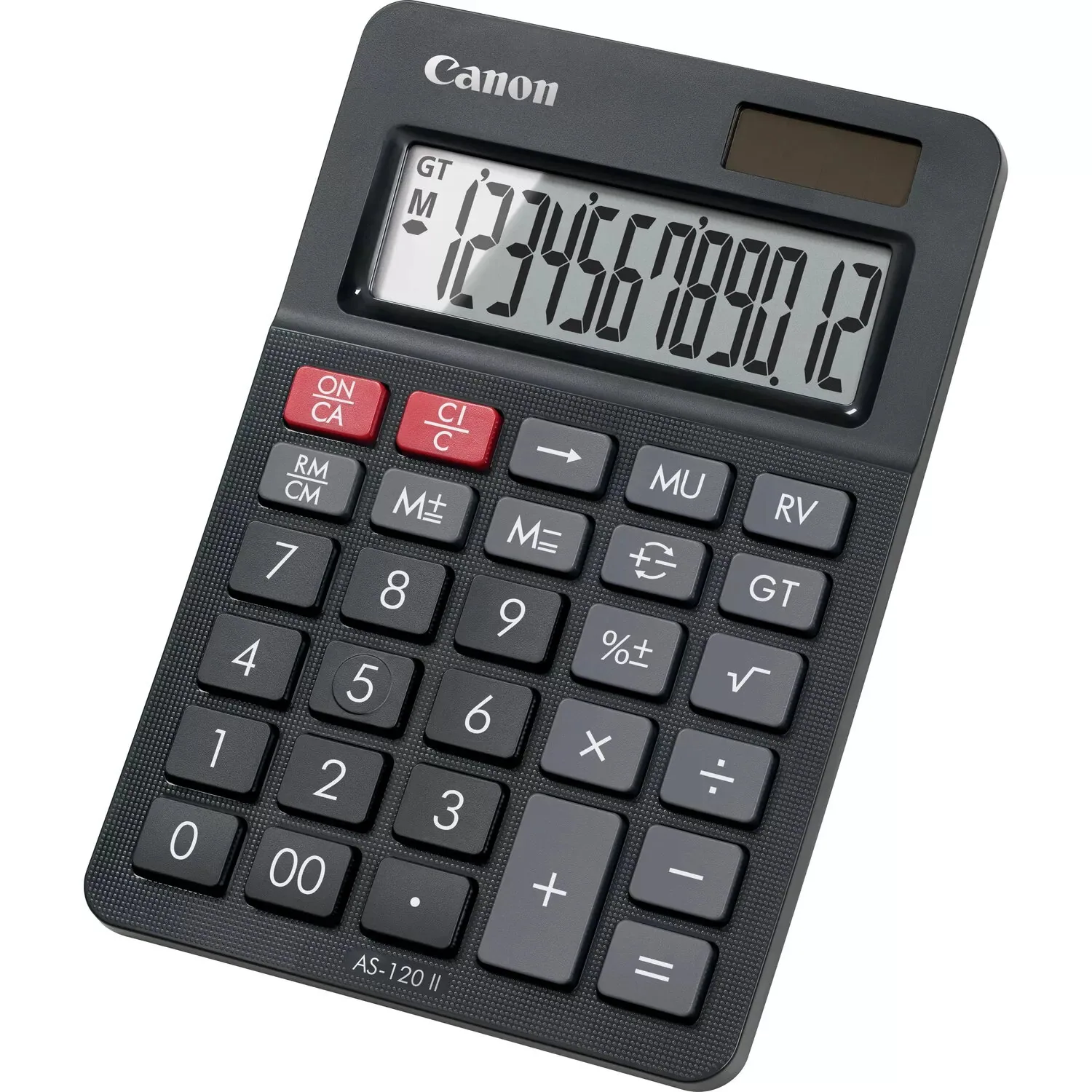 Canon AS-120 II Taschenrechner Desktop Display-Rechner Schwarz – Bild 2