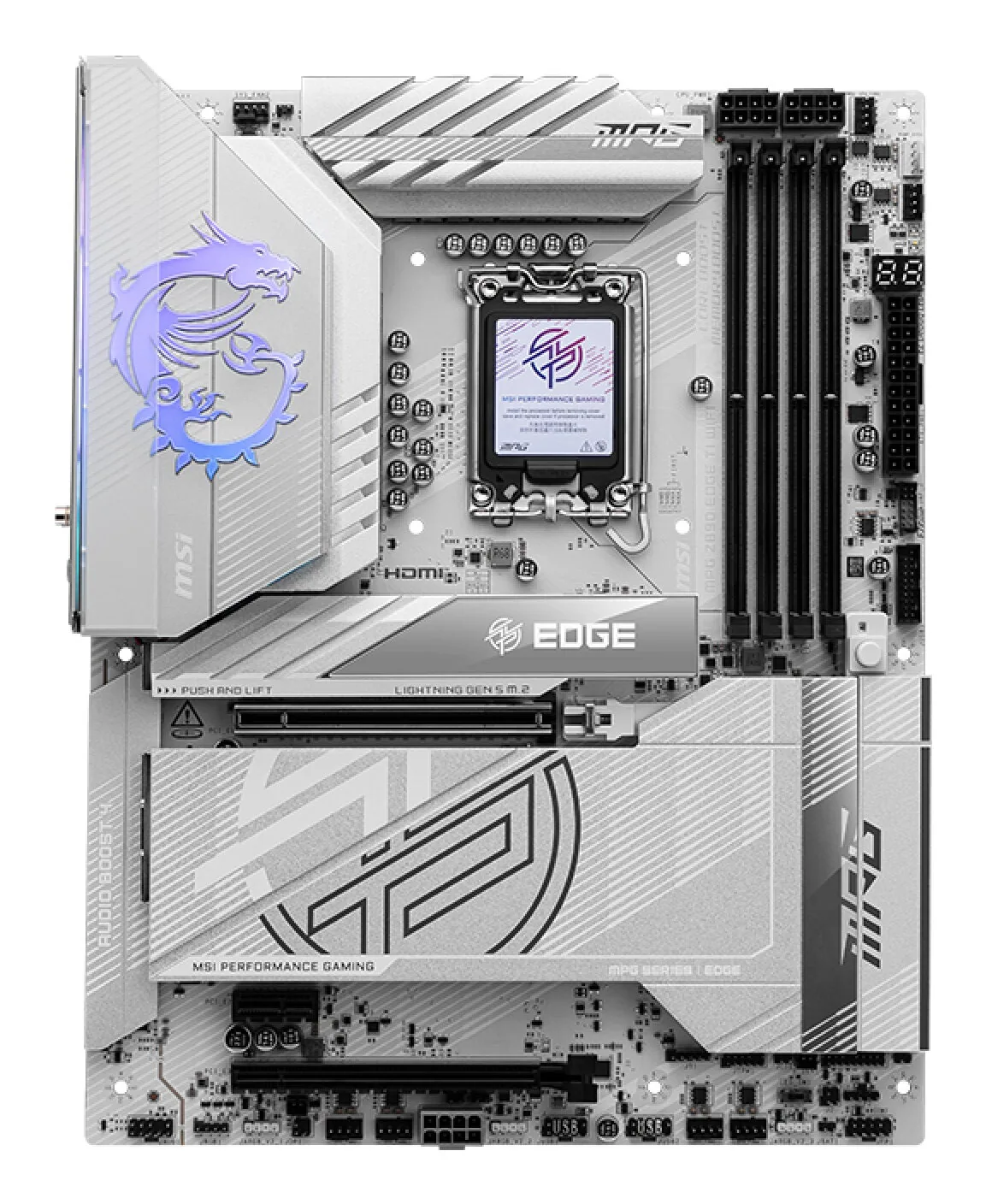 MSI MPG Z890 EDGE TI WIFI Motherboard Intel Z890 LGA 1851 (Socket V1) ATX – Bild 2