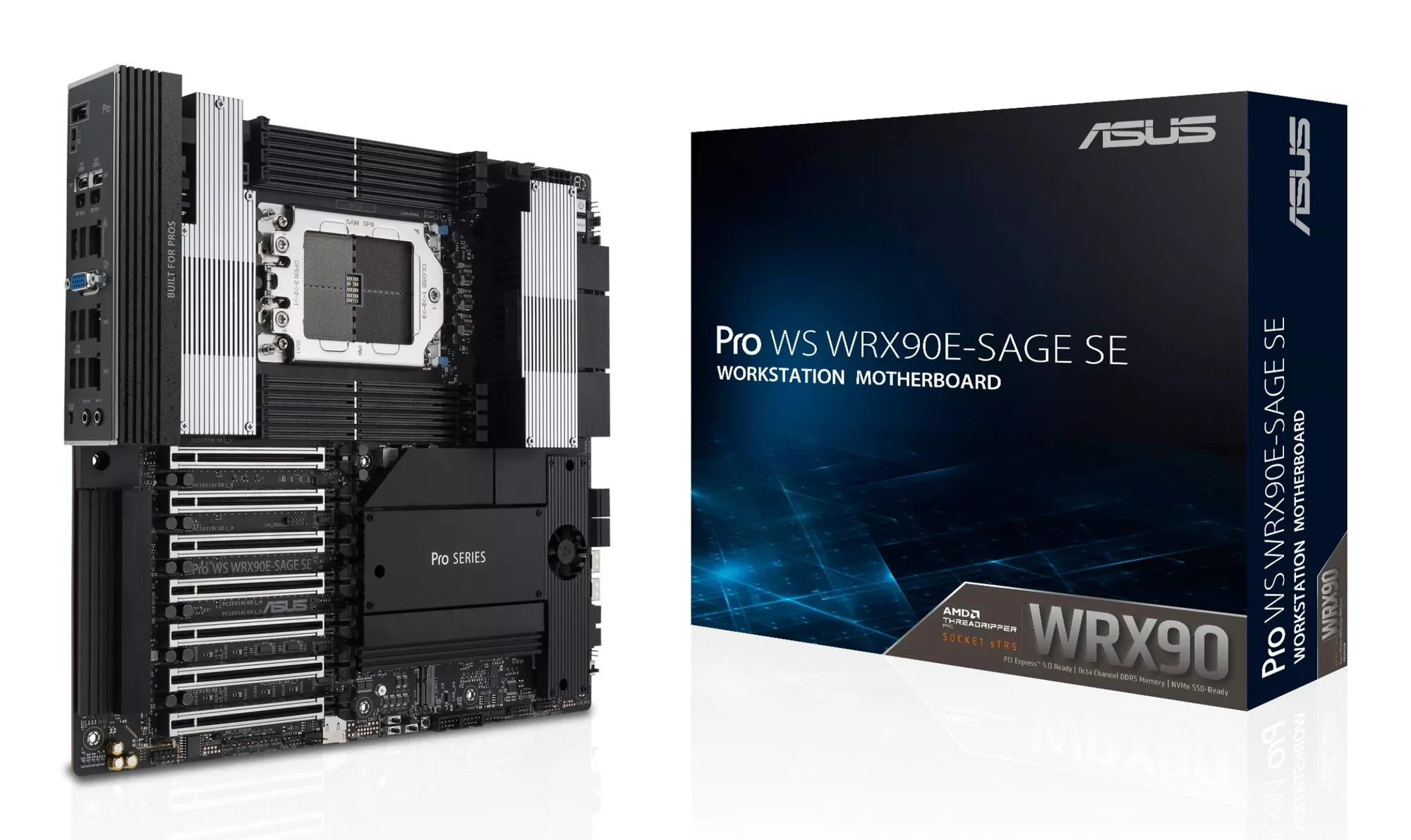 ASUS PRO WS WRX90E-SAGE SE AMD WRX90 Socket sTR5 EEB – Bild 1