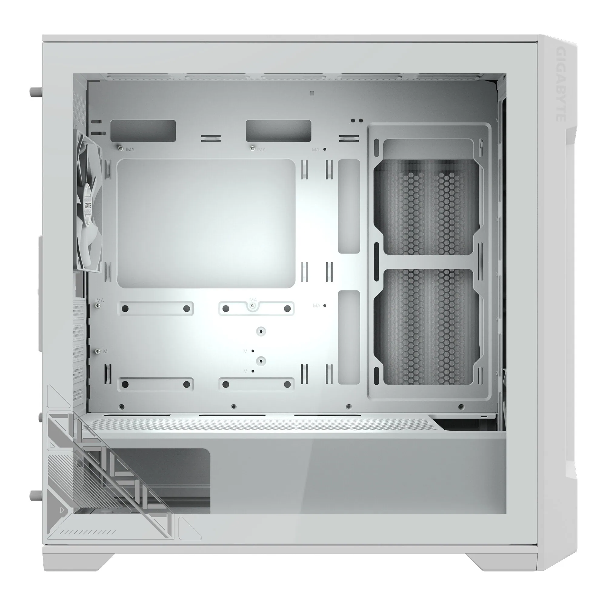 GIGABYTE C102 GLASS Midi Tower Weiß – Bild 5