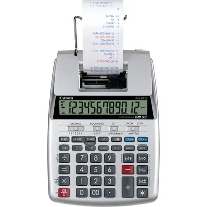 Canon P23-DTSC Taschenrechner Desktop Druckrechner Silber – Bild 1