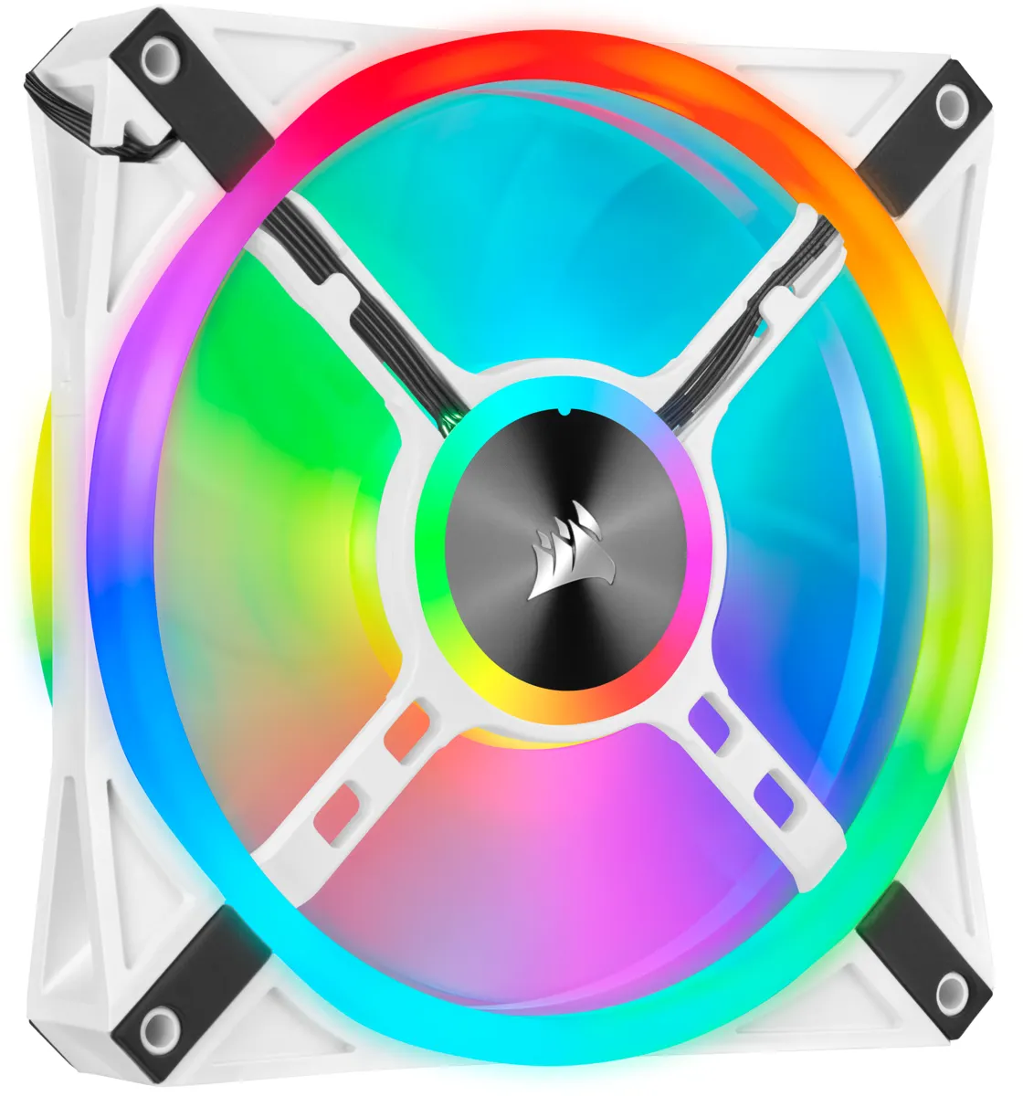 Corsair Lüfter 140*140*25 QL140 RGB LED Fan Weiß, Single