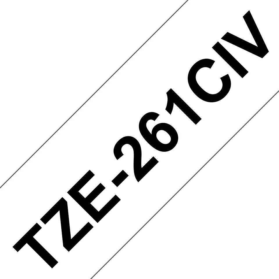 Brother TZE-261CIV Etiketten erstellendes Band TZ – Bild 1