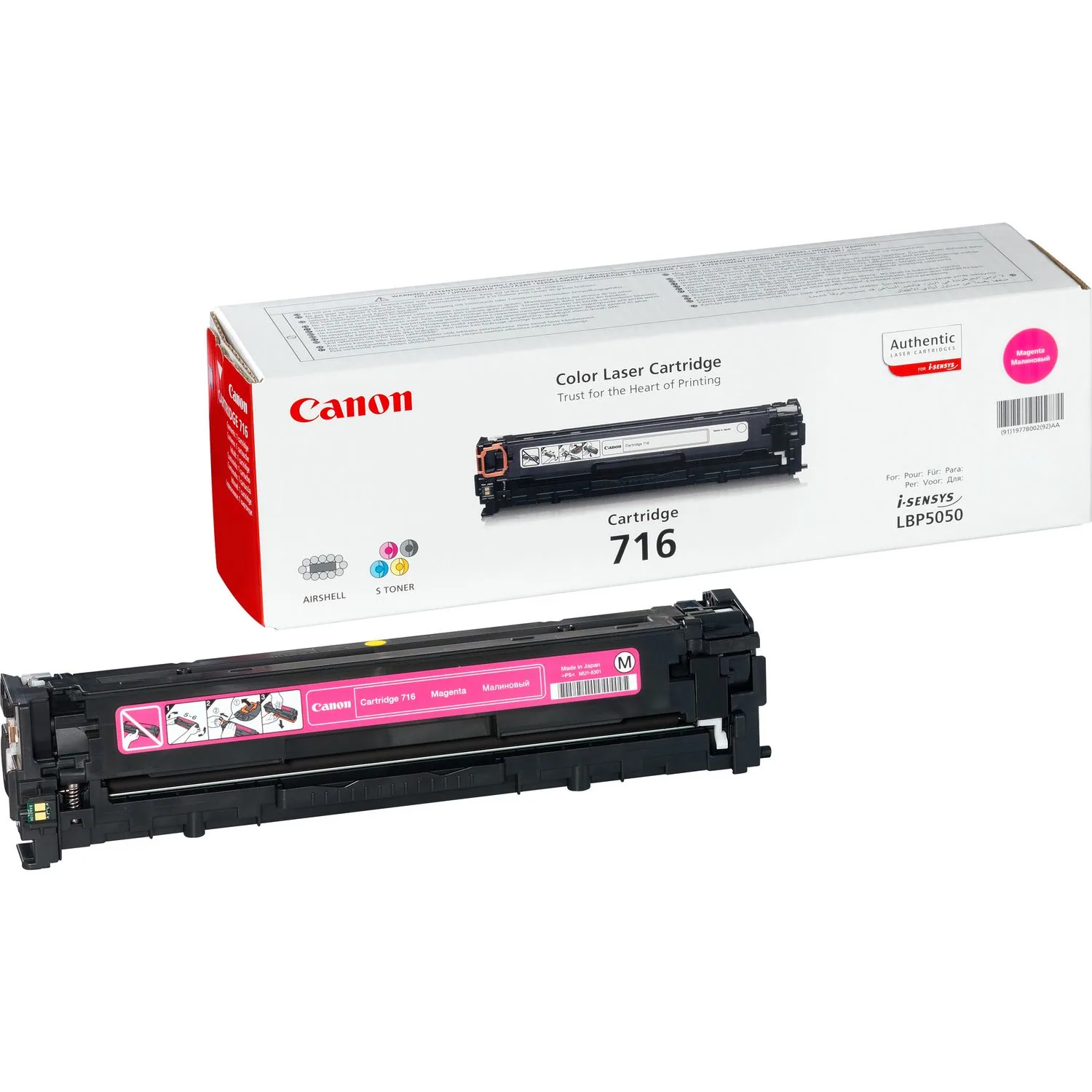 Canon Toner 716 Tonerkartusche 1 Stück(e) Original Magenta – Bild 1