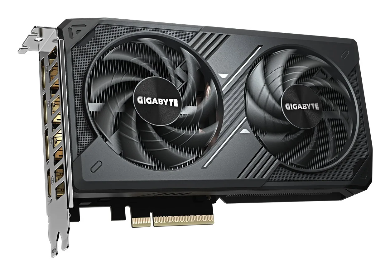 GIGABYTE GeForce RTX 5060 WINDFORCE 8G Grafikkarte - 8GB GDDR7, 128bit, PCI-E 5.0, 2497 MHz Kerntakt, 3 x DisplayPort, 1 x HDMI, GV-N5060WF2-8GD – Bild 3