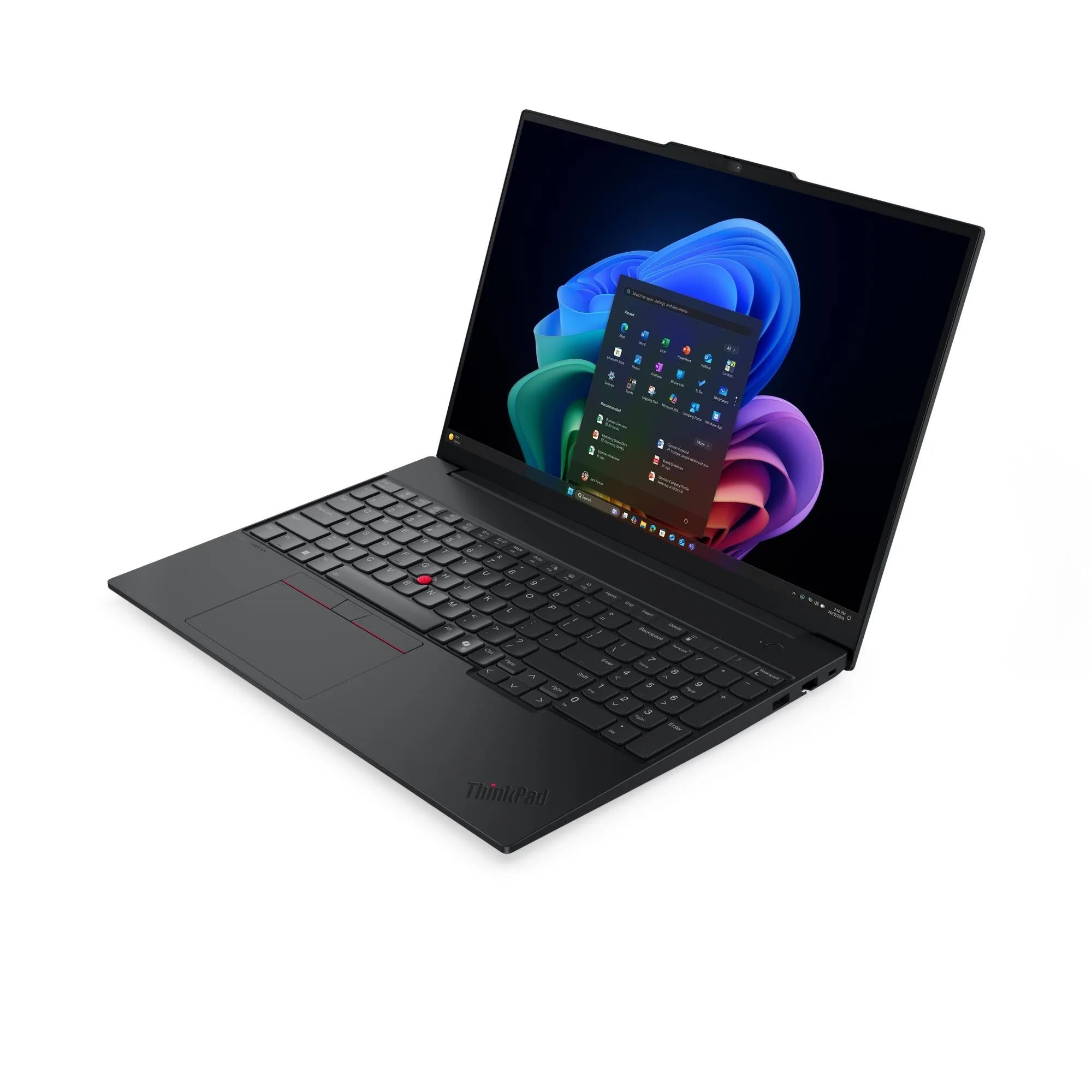 Lenovo ThinkPad E16 Gen 4 (Intel) Copilot+ PC Intel Core Ultra 7 355 Laptop 40,6 cm (16") WQXGA 32 GB DDR5-SDRAM 1 TB SSD Wi-Fi 7 (802.11be) Windows 11 Pro Schwarz Deutsch – Bild 5