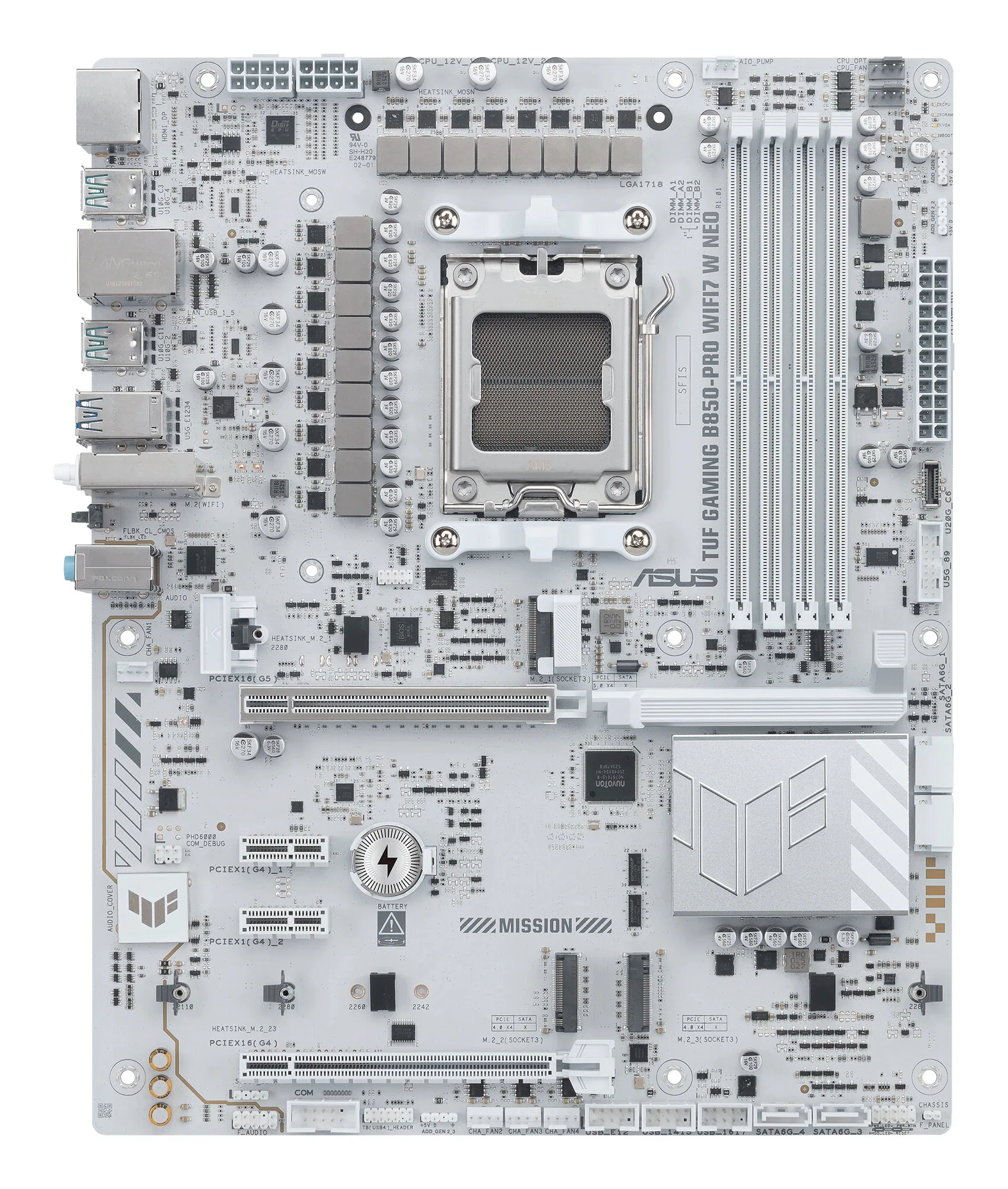 ASUS TUF GAMING B850-PRO WIFI7 W NEO AMD B850 Sockel AM5 ATX – Bild 1