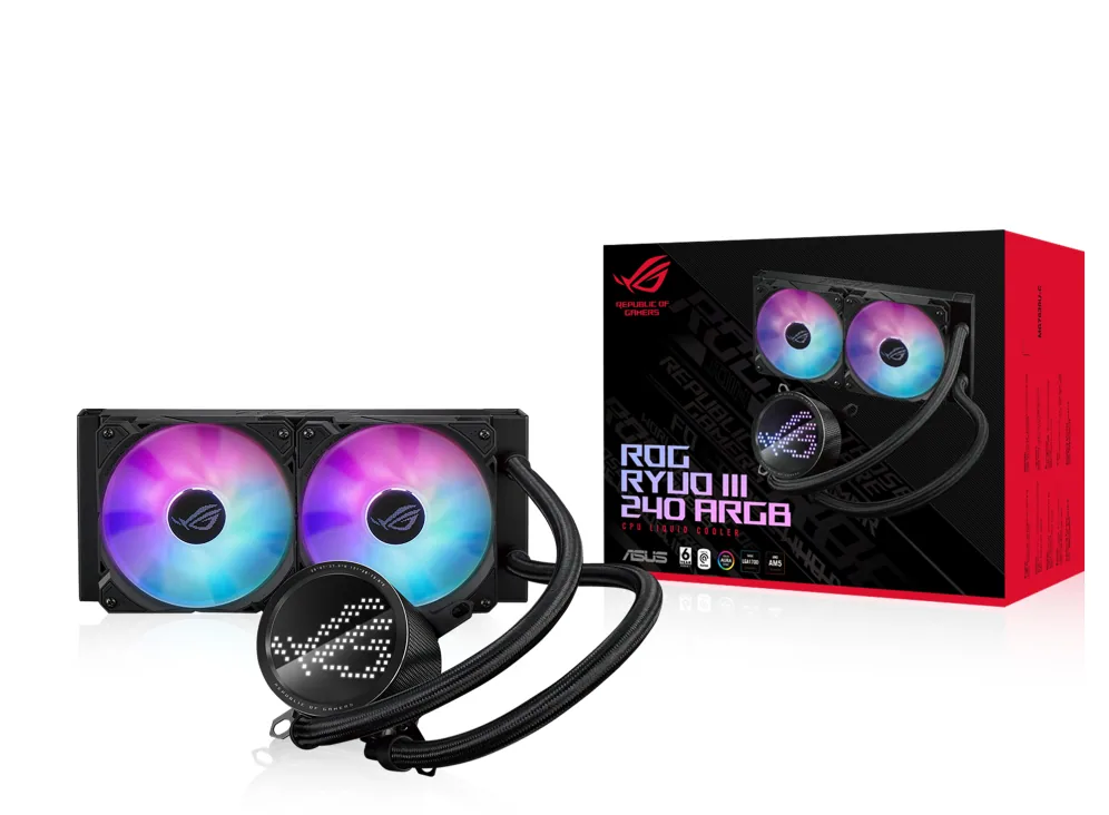 ASUS ROG Ryuo III 240 ARGB Prozessor All-in-One-Flüssigkeitskühler 12 cm Schwarz – Bild 8