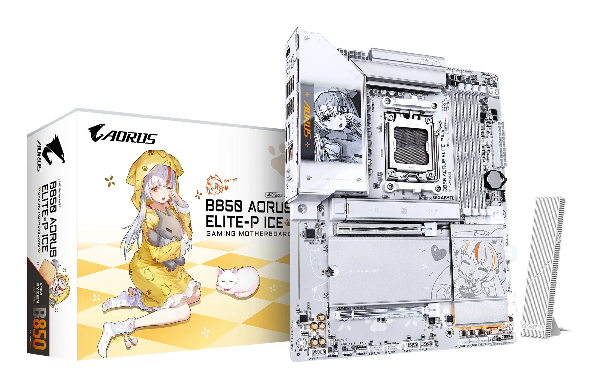 GIGABYTE B850 AORUS ELITE-P ICE Mainboard – Bild 1