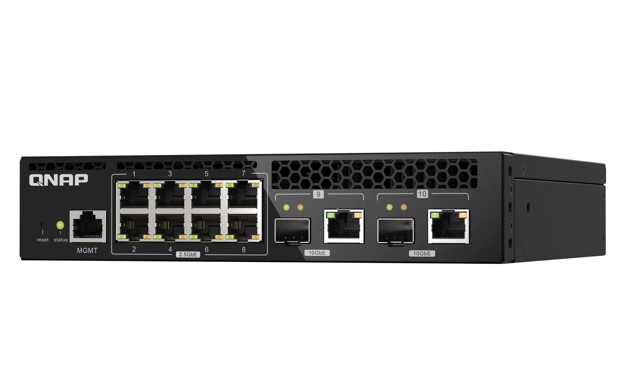 QNAP QSW-M2108R-2C Netzwerk-Switch Managed L2 2.5G Ethernet (100/1000/2500) Power over Ethernet (PoE) Schwarz – Bild 4