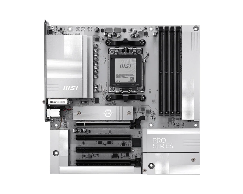 MSI AM5 PRO B850M-A WIFI PZ M-ATX AMD B850 Sockel AM5 micro ATX – Bild 1