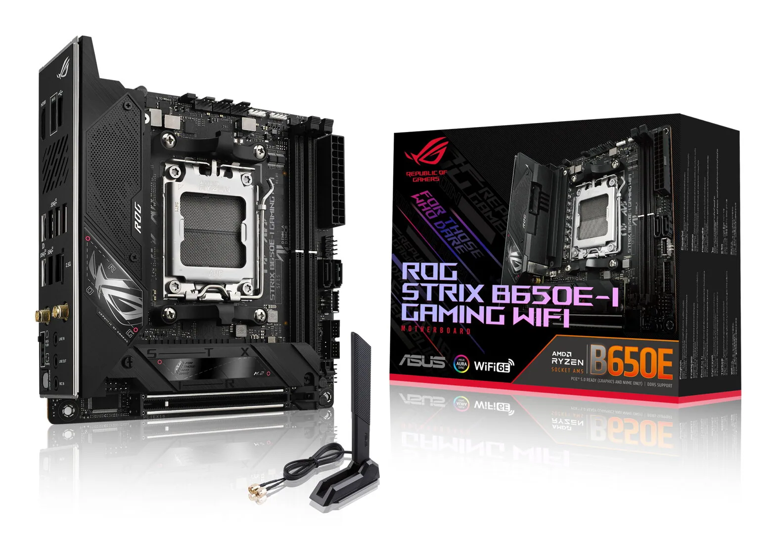 ASUS ROG STRIX B650E-I GAMING WIFI AMD B650 Sockel AM5 mini ITX – Bild 1
