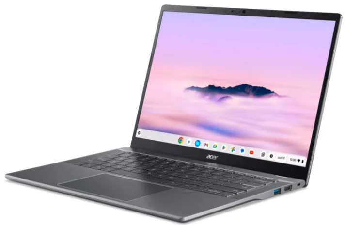 Acer Chromebook CBE594-2-TCO-38YM Intel Core 3 100U 35,6 cm (14") WUXGA 16 GB LPDDR5x-SDRAM 256 GB SSD Wi-Fi 7 (802.11be) ChromeOS Grau QWERTZ Deutsch – Bild 1