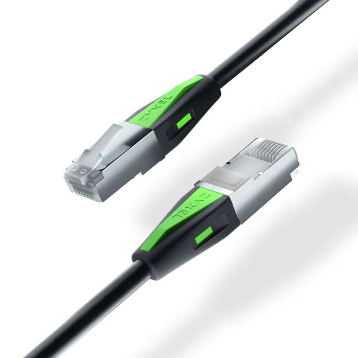 Zyxel ACCESSORY-ZZ0110F Netzwerkkabel Schwarz 1 m Cat6a SF/FTP – Bild 2