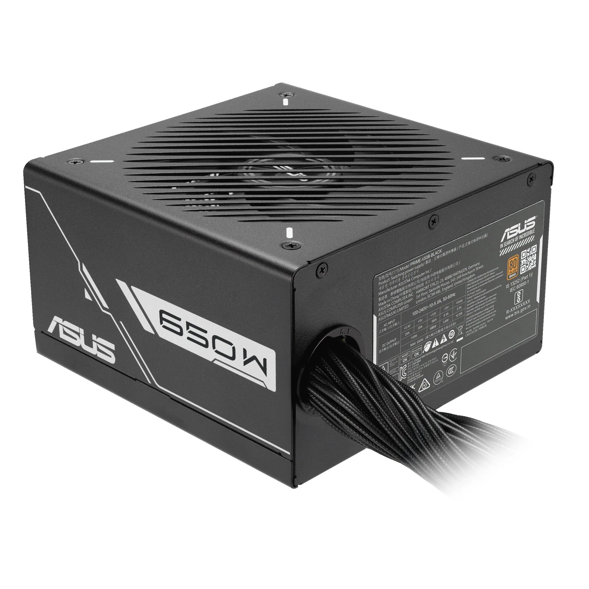 ASUS Prime -650B-BLACK Netzteil 650 W 20+4 pin ATX ATX Schwarz – Bild 7