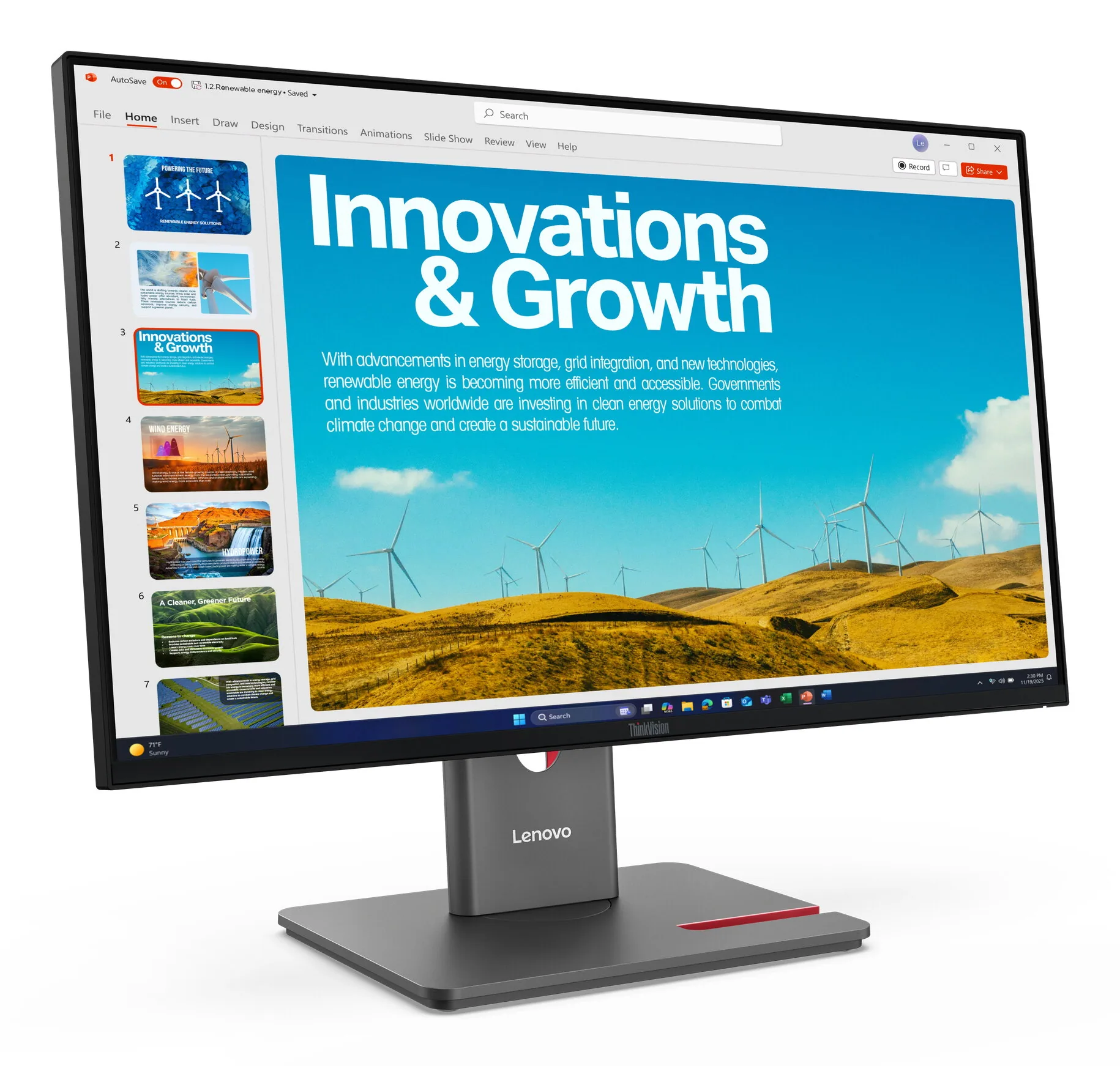 Lenovo ThinkVision P24QD-40 Monitor – Bild 4