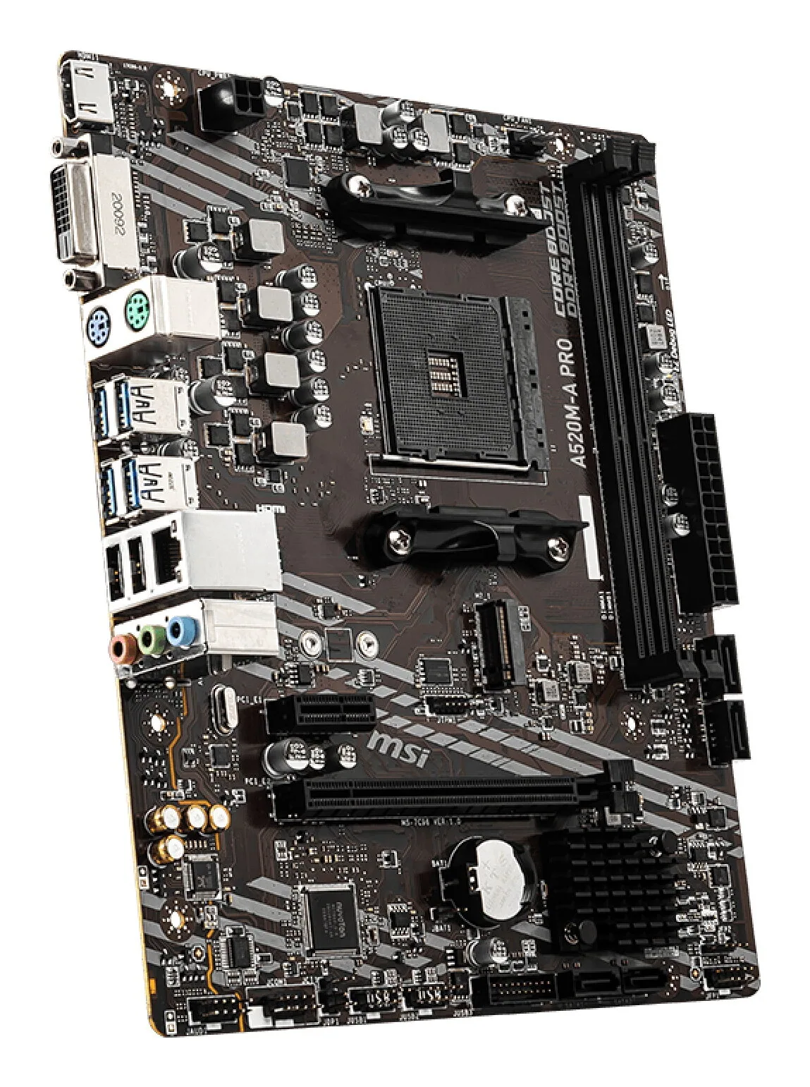 MSI A520M-A PRO Motherboard AMD A520 Sockel AM4 micro ATX – Bild 4