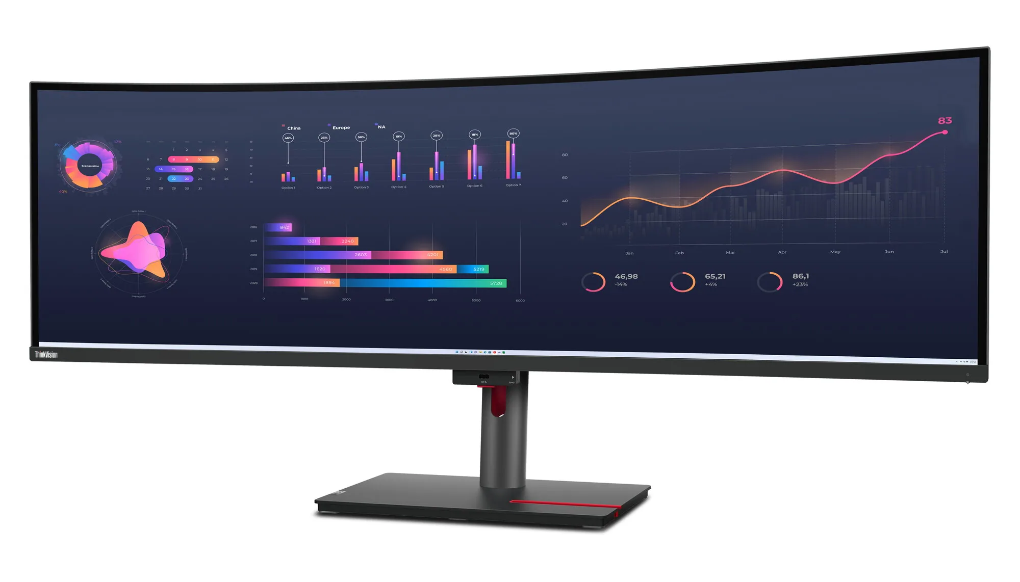 Lenovo ThinkVision P49w-30 Monitor – Bild 4