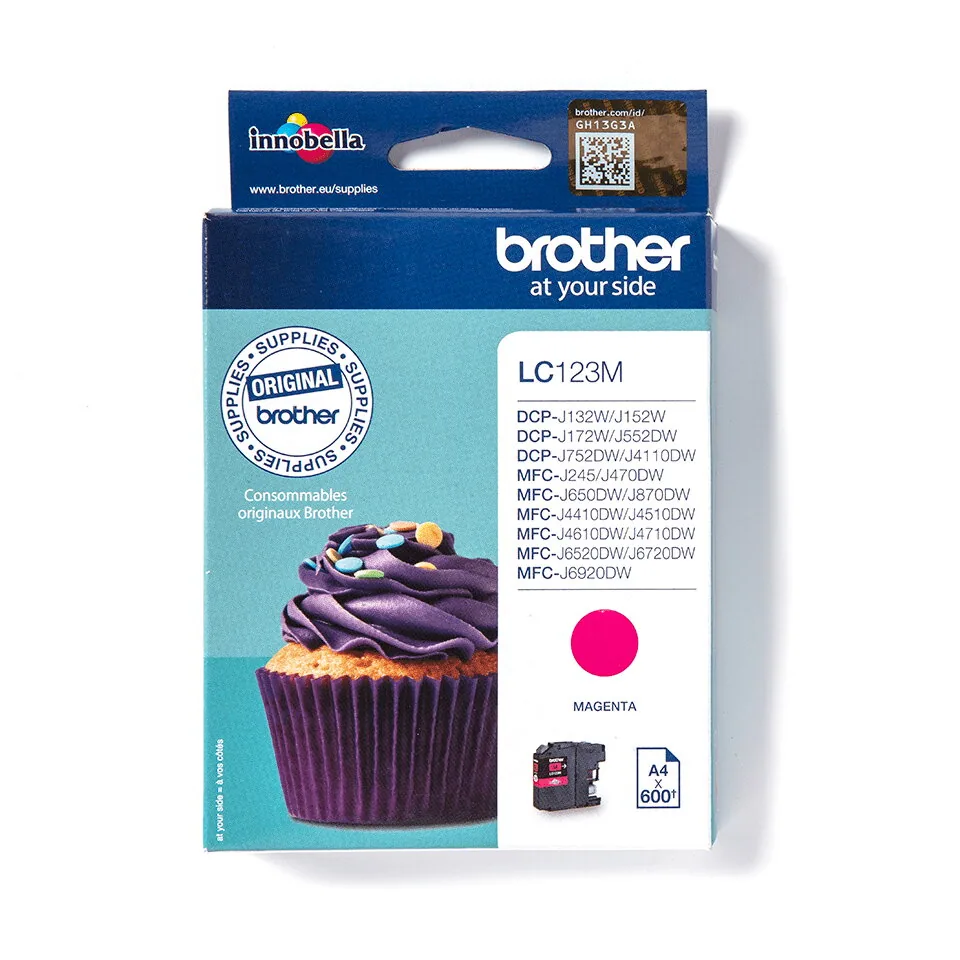 Brother LC123M Druckerpatrone 1 Stück(e) Original Magenta – Bild 2