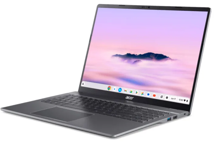 Acer Chromebook CB516-1H-33JX Intel Core 3 100U 40,6 cm (16") WUXGA 8 GB LPDDR5x-SDRAM 256 GB SSD Wi-Fi 6E (802.11ax) ChromeOS Grau QWERTZ Deutsch – Bild 1