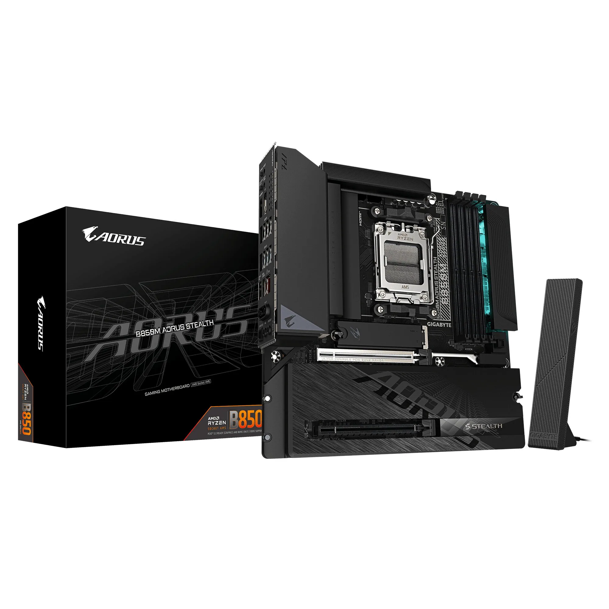 GIGABYTE B850M AORUS STEALTH Mainboard – Bild 1