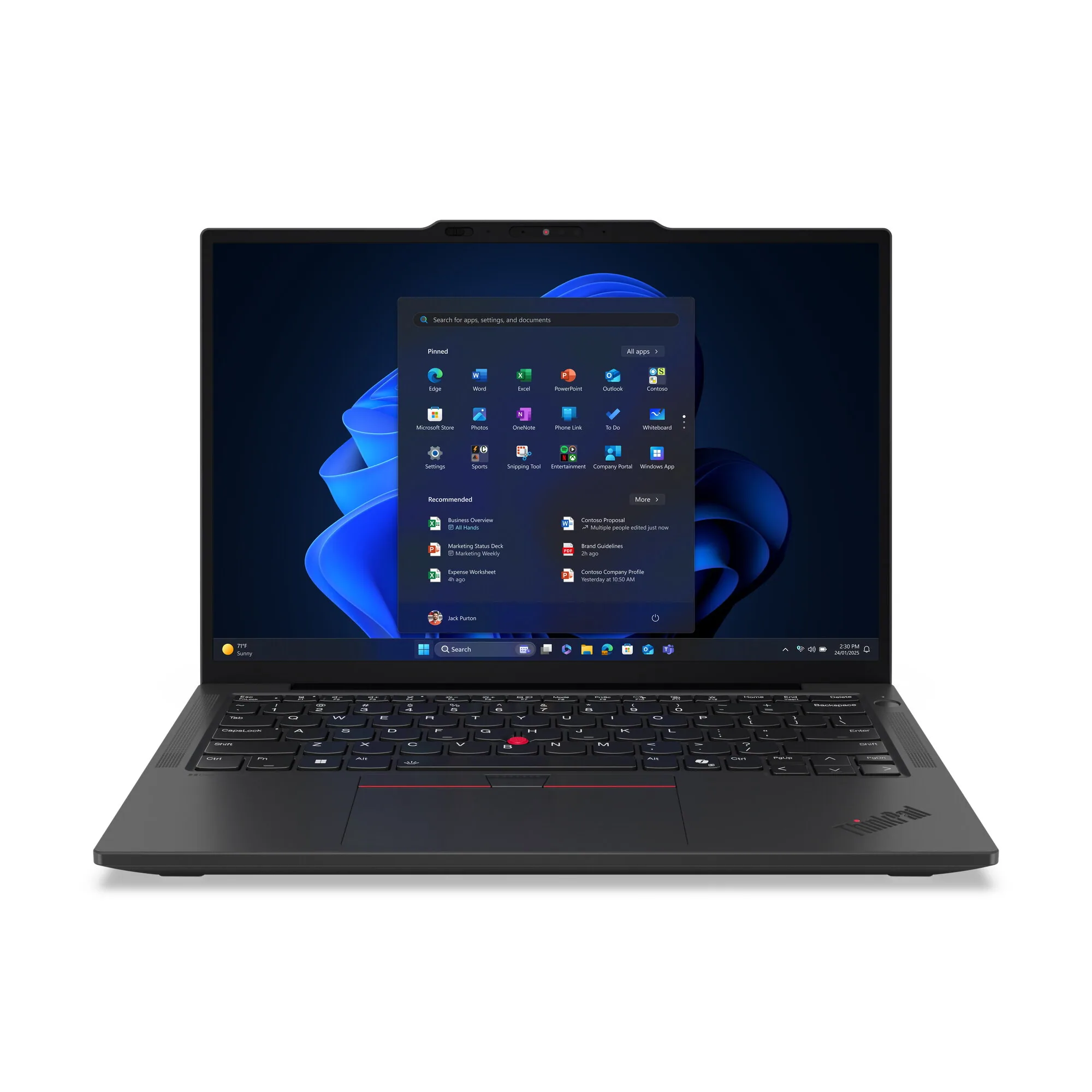 Lenovo ThinkPad X13 Gen 6 (Intel) Intel Core Ultra 7 255U Laptop 33,8 cm (13.3") WUXGA 32 GB LPDDR5x-SDRAM 1 TB SSD Wi-Fi 7 (802.11be) Windows 11 Pro Schwarz Deutsch – Bild 1