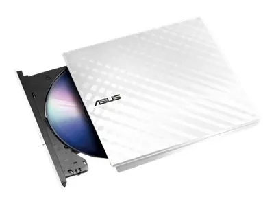 ASUS SDRW-08D2S-U EXT Slim USB Lite White Retail Wave- extern retail