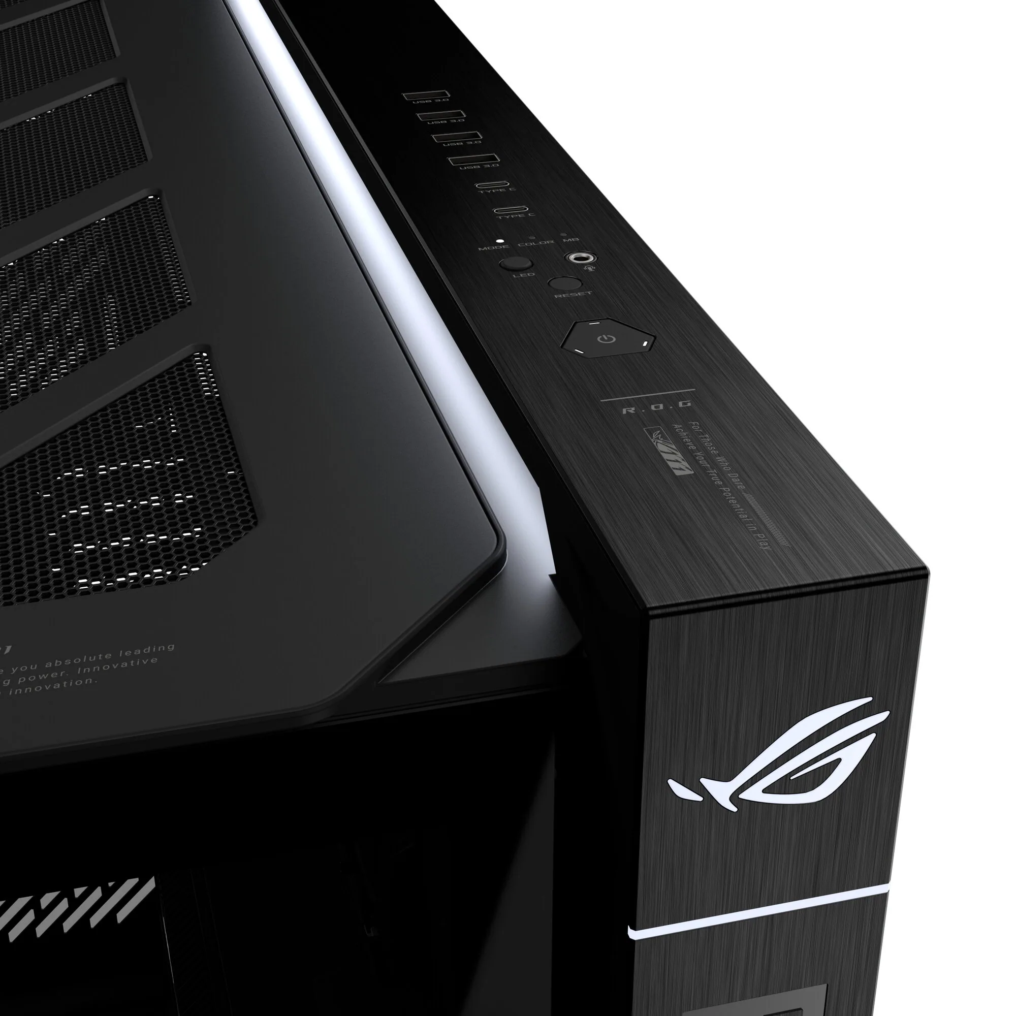 ASUS ROG CRONOX GR801 CURVE TG ARGB BLACK Midi Tower Schwarz – Bild 6