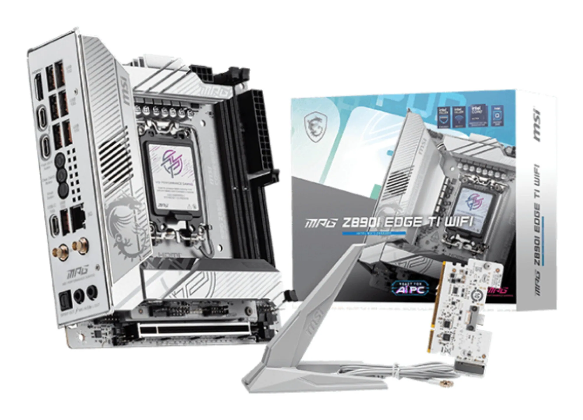 MSI MPG Z890I EDGE TI WIFI Motherboard Intel Z890 LGA 1851 (Socket V1) mini ITX – Bild 1