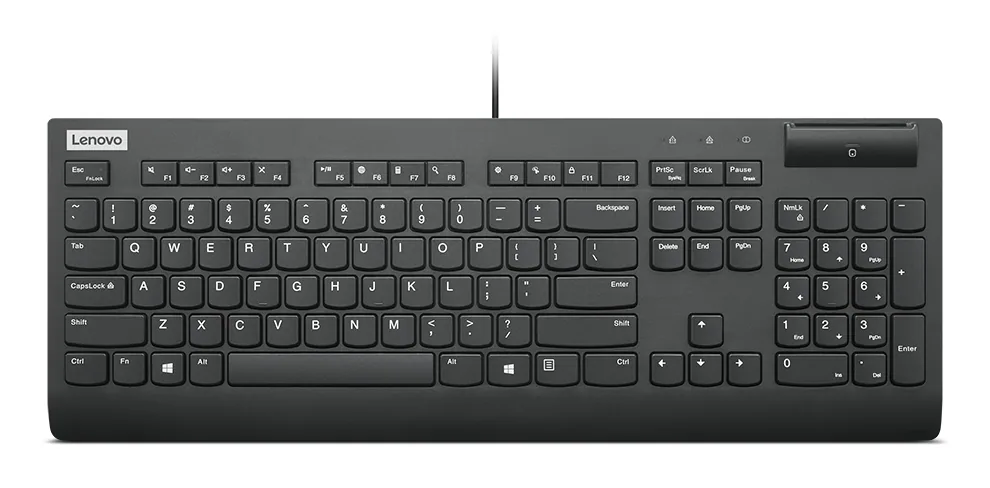 Lenovo Smartcard Wired Keyboard II Tastatur Heimbüro USB Finnisch, Schwedisch Schwarz – Bild 6