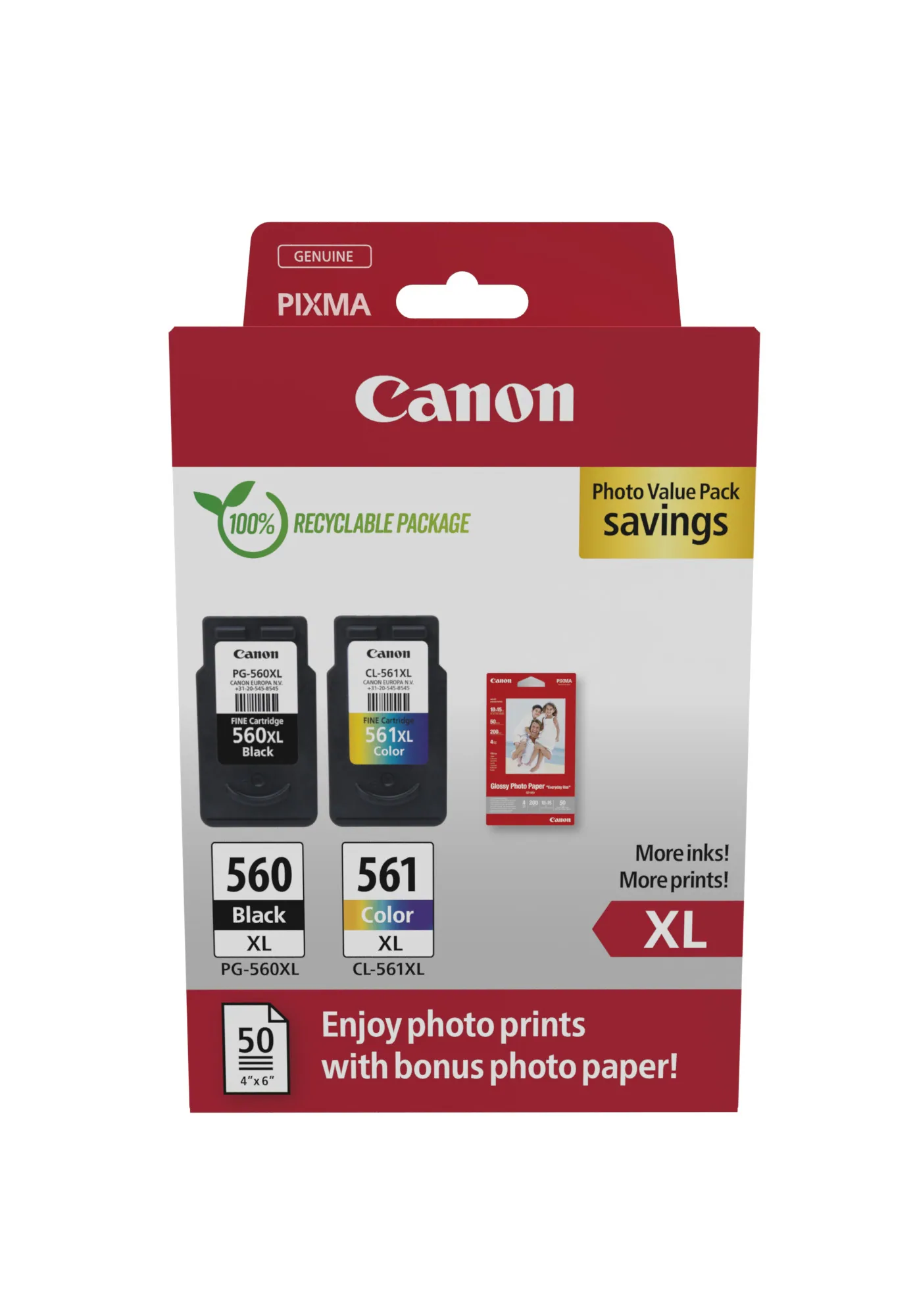 Canon CRG PG-560XL/CL-561XL Photo Value Pack – Bild 1