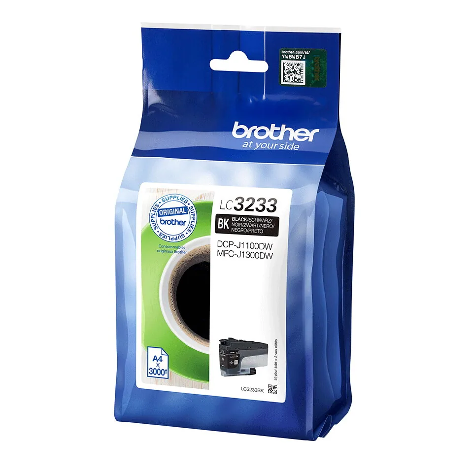 Brother LC3233BK Druckerpatrone 1 Stück(e) Original Standardertrag Schwarz – Bild 1