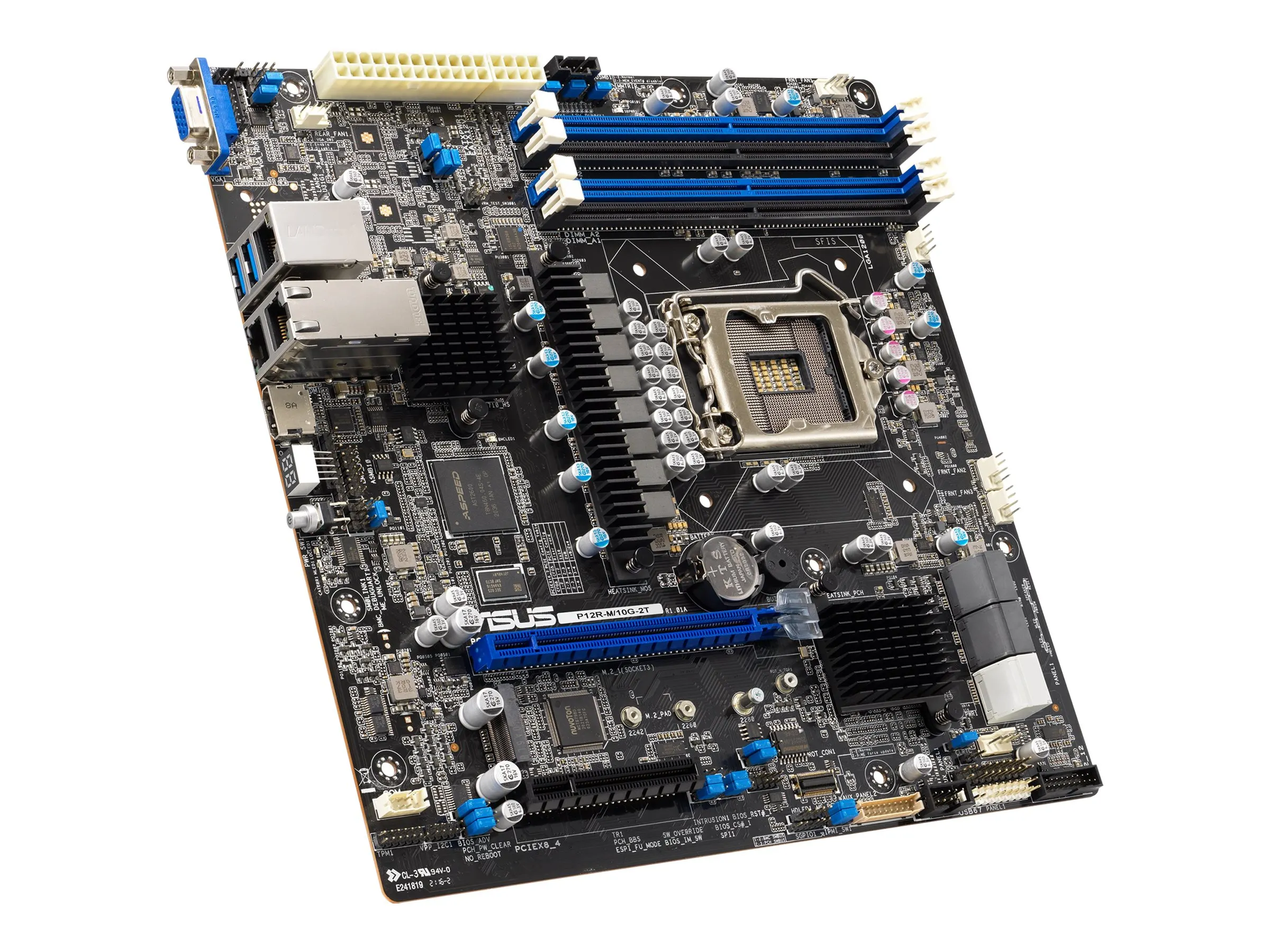 ASUS P12R-M/10G-2T  microATX  1x LGA 1200 DDR4  2x10G