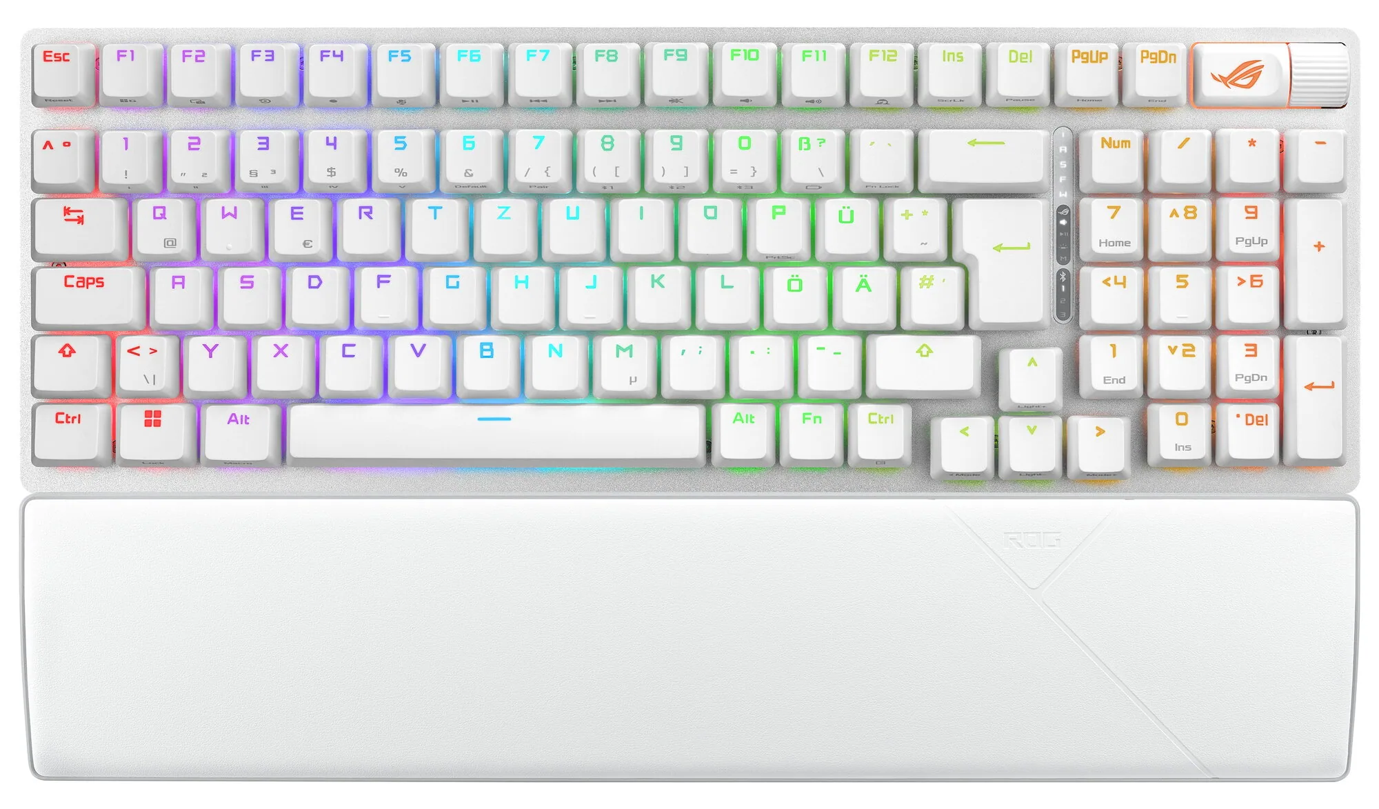 ASUS ROG Strix Scope II 96 Wireless Tastatur Gaming USB + RF Wireless + Bluetooth QWERTZ Deutsch Weiß – Bild 1