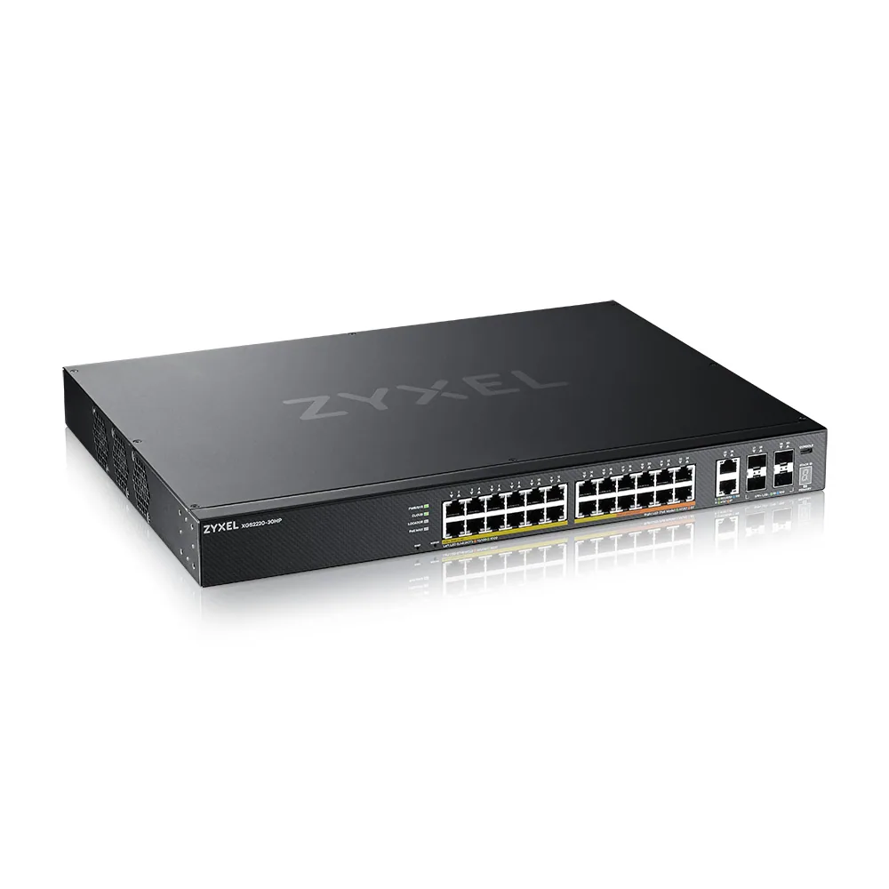 Zyxel XGS2220-30HP Managed L3 Gigabit Ethernet (10/100/1000) Power over Ethernet (PoE) Schwarz – Bild 4