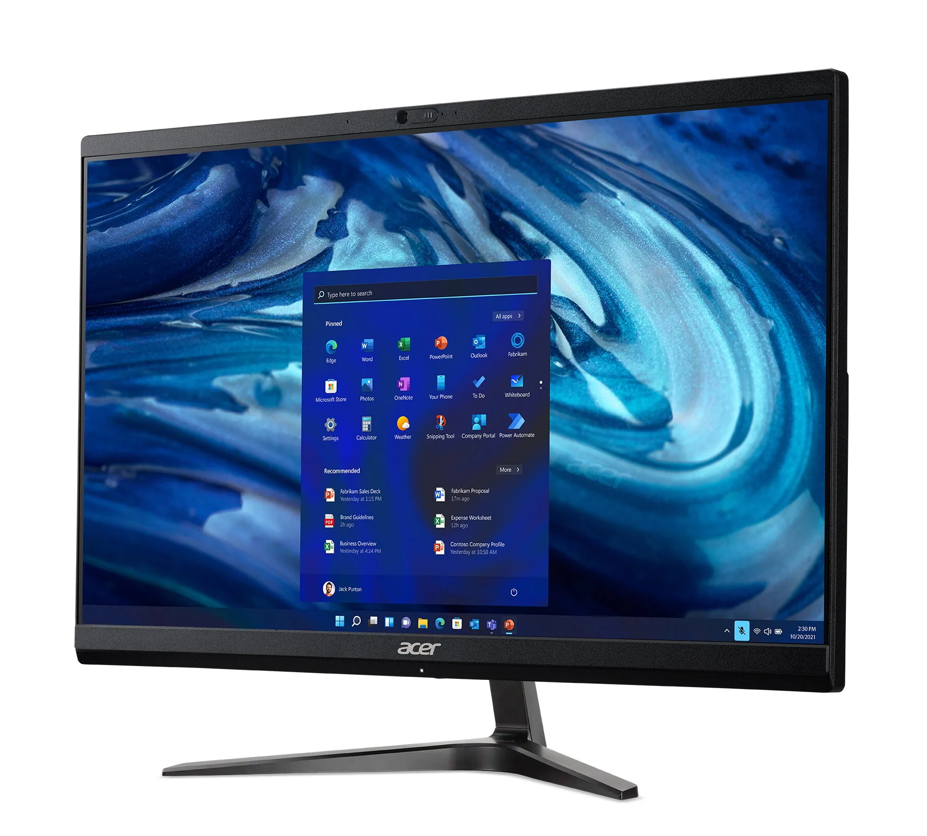 Acer Veriton Z2594G Intel® Core™ i5 i5-1235U 60,5 cm (23.8") 1920 x 1080 Pixel All-in-One-PC 8 GB DDR4-SDRAM 256 GB SSD Windows 11 Pro Wi-Fi 6 (802.11ax) Schwarz, Silber – Bild 3