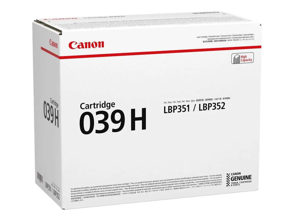 Toner Canon 039H BK          black             25000 Seiten