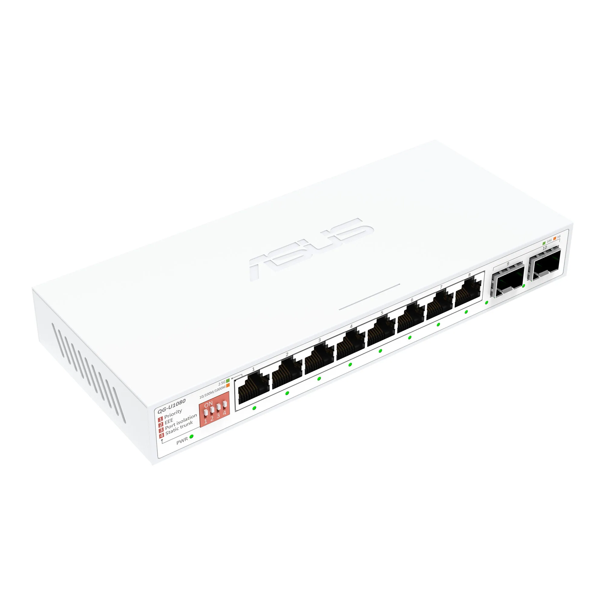ASUS QG-U1080 Unmanaged 2.5G Ethernet (100/1000/2500) Weiß – Bild 3