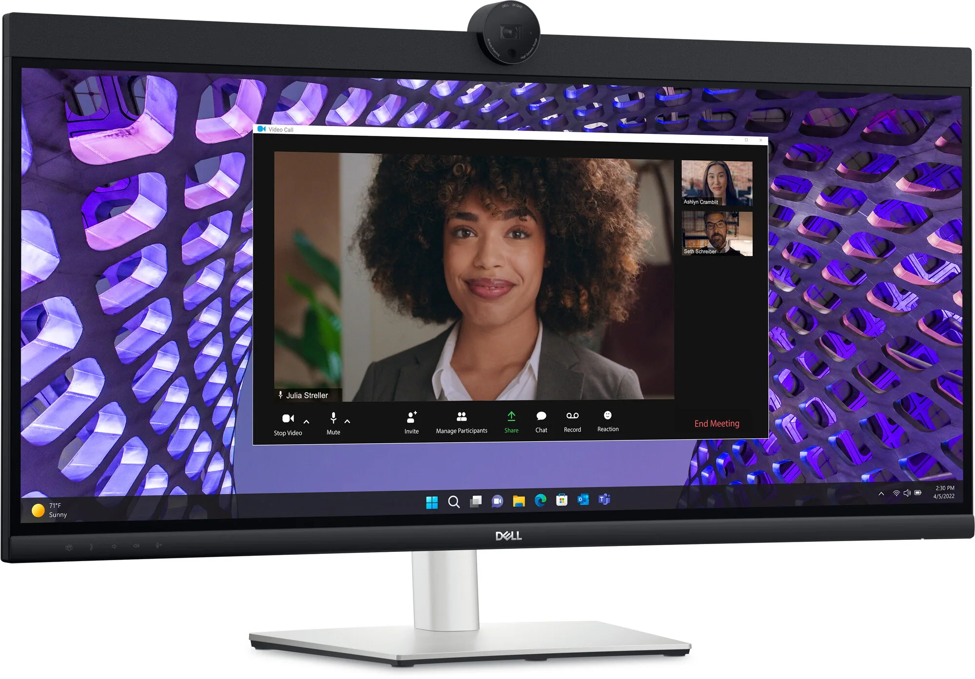 DELL P Series P3424WEB Computerbildschirm 86,7 cm (34.1") 3440 x 1440 Pixel Wide Quad HD LCD Schwarz – Bild 2