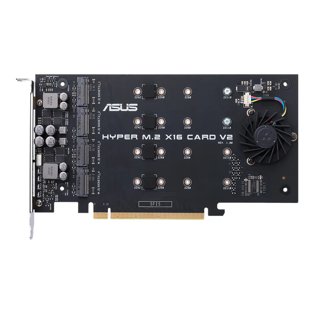 ASUS HYPER M.2 X16 CARD V2 Schnittstellenkarte/Adapter Eingebaut – Bild 2