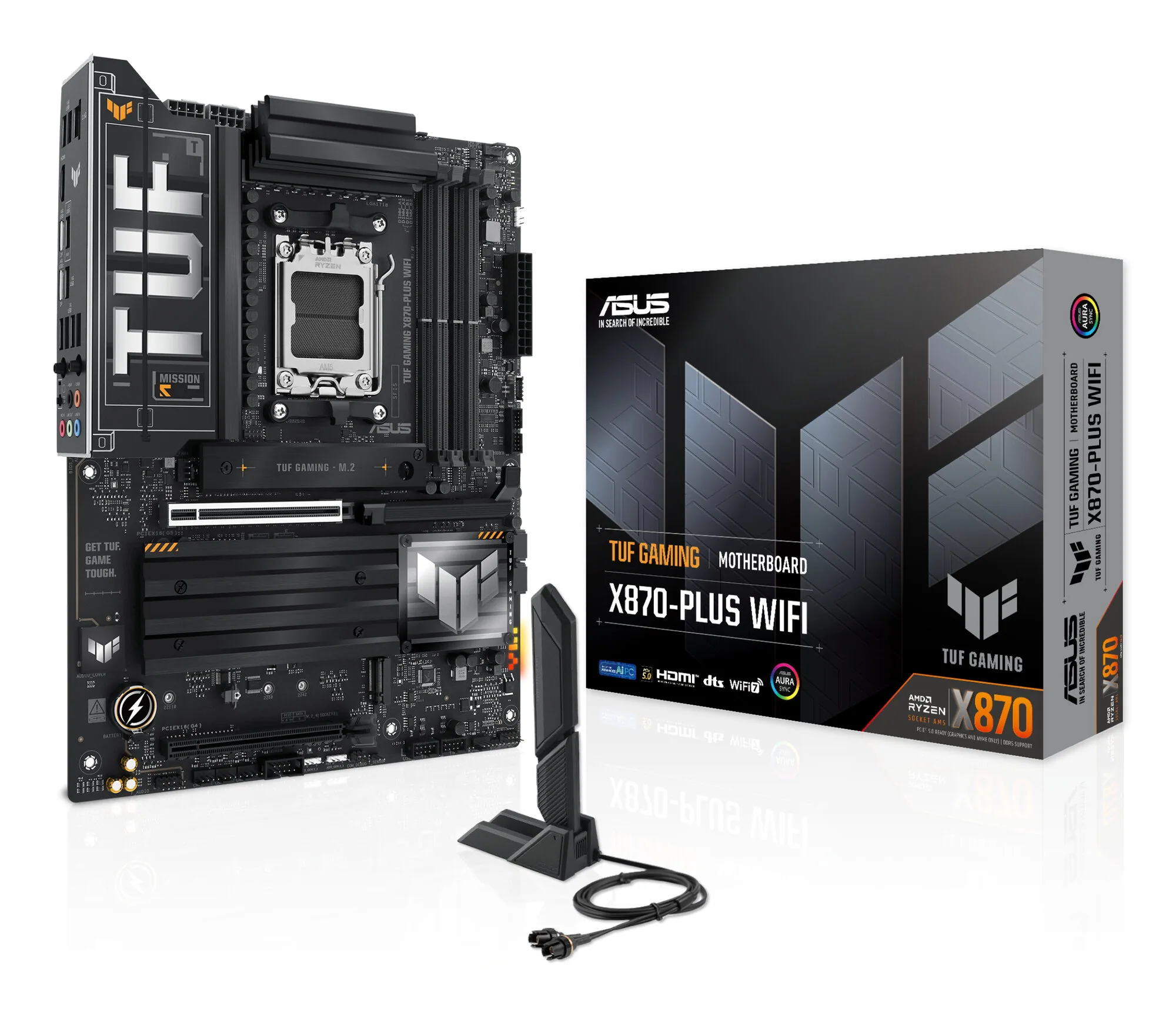 ASUS TUF GAMING X870-PLUS WIFI AMD X870 Sockel AM5 ATX – Bild 1